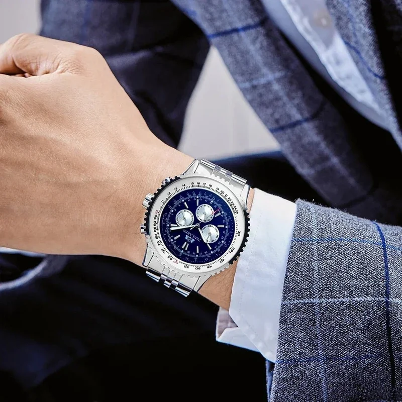 Automatische mechanische Herren-Sportuhr 50 mm – Selbstaufzug & robustes Design