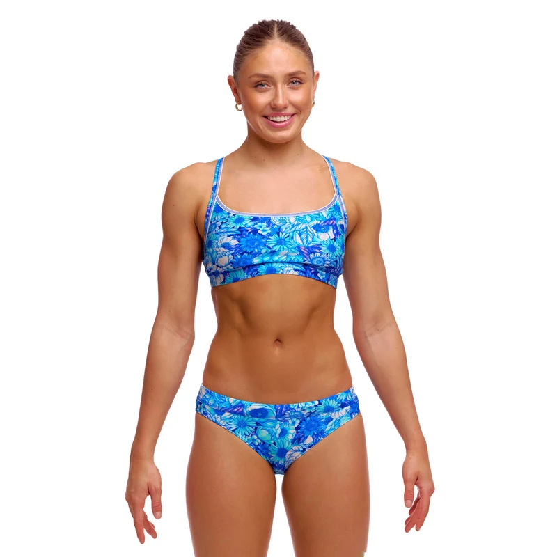 Funkita Damen Bikini Oberteil Sports Top Bloom Shakalaka