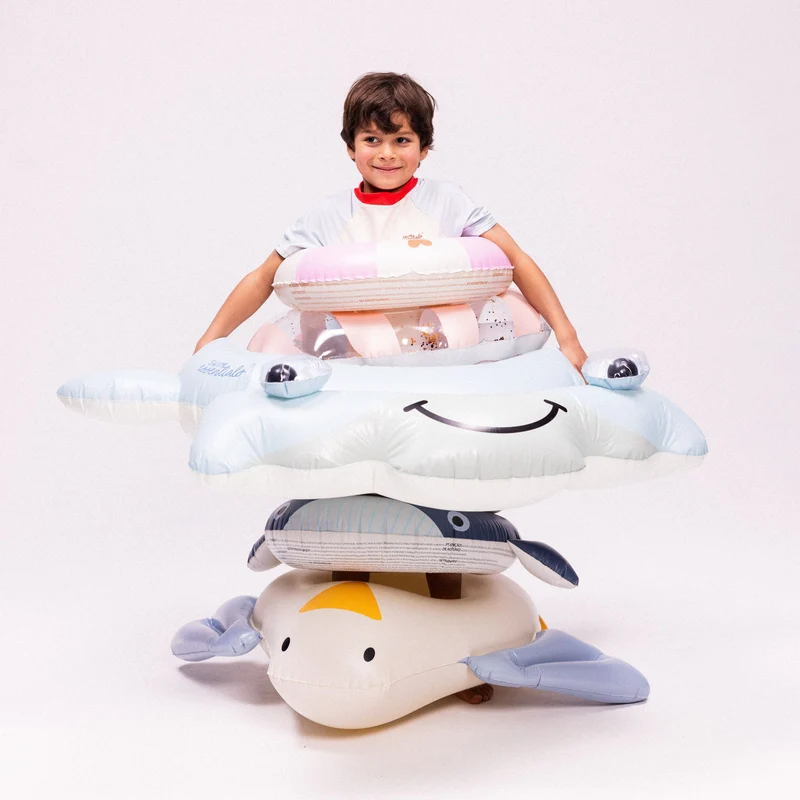 Swim Ring - Blue - Hunter The Hammerhead - Shark - Ø 95 cm