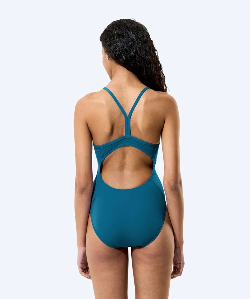 Speedo Badeanzug für Damen - Endurance Logo Thin Strap - Dunkelgrün
