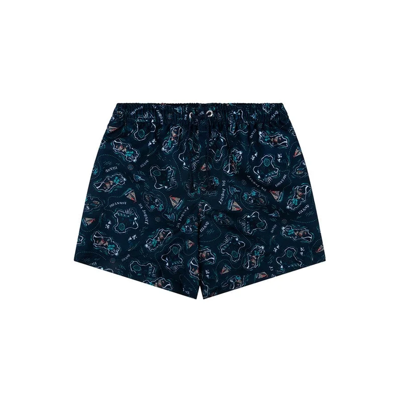 Swim Shorts - Dark Blue - Islands
