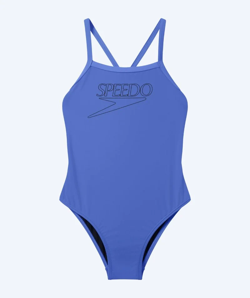 Speedo Badeanzug für Mädchen - Endurance Logo Thinstrap - Lila