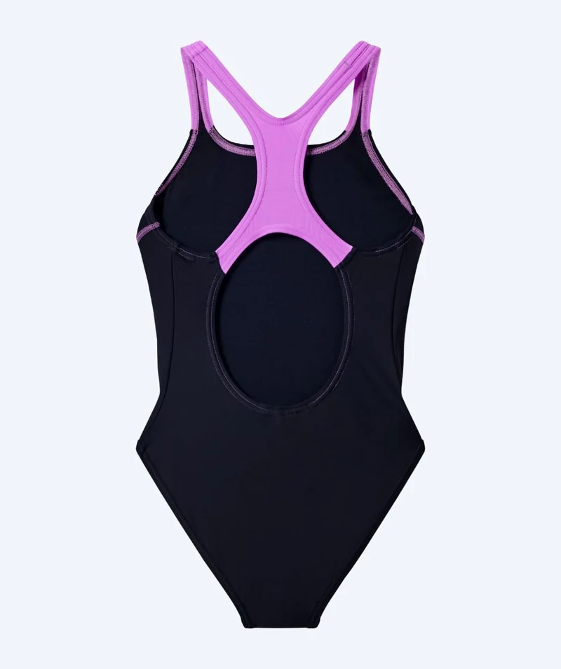 Speedo Badeanzug für Mädchen - Medley Logo Medalist - Schwarz/Lila