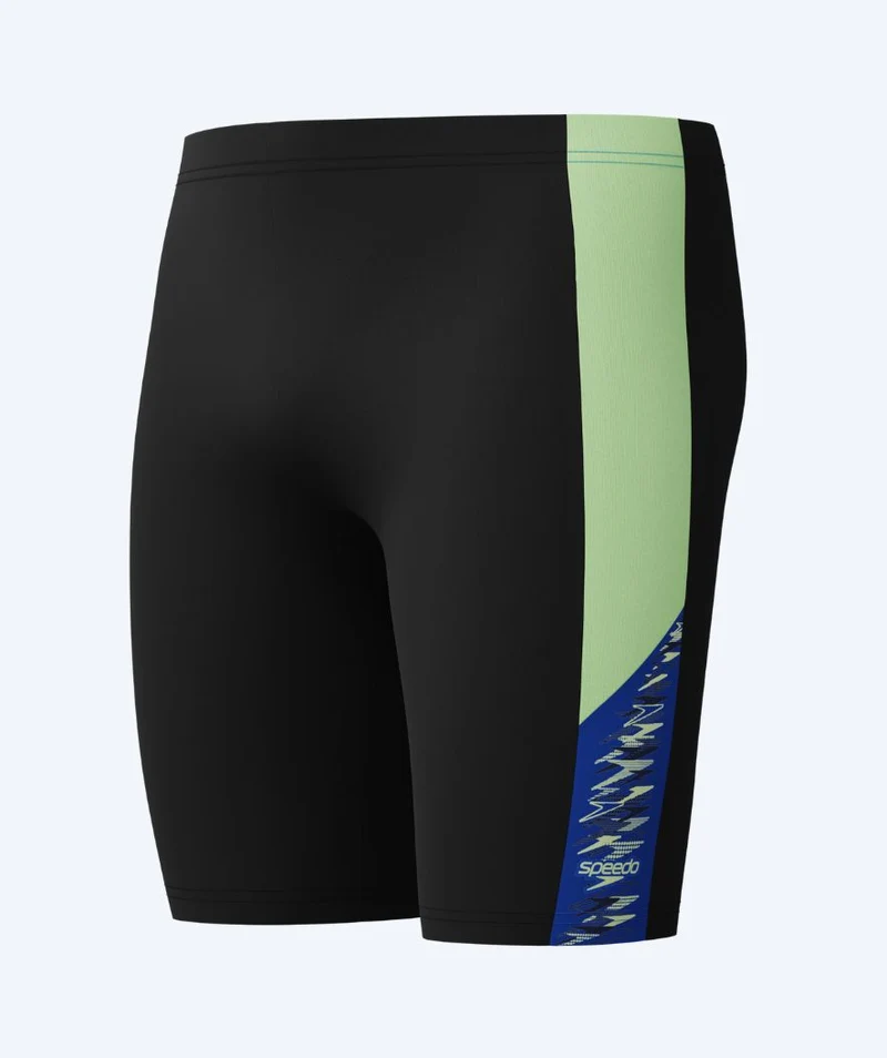 Speedo lange Badehose für Herren - Dive - Dunkelblau/Gelb