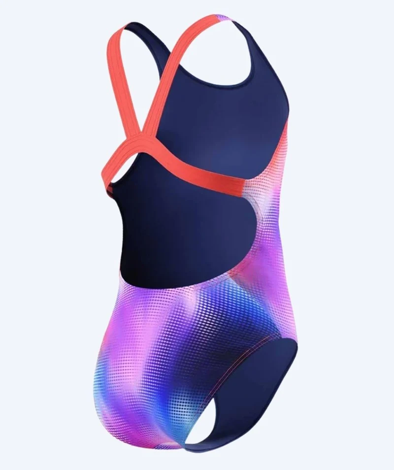 Speedo Badeanzug für Mädchen - Print Leaderback - Mehrfarbig/Lila