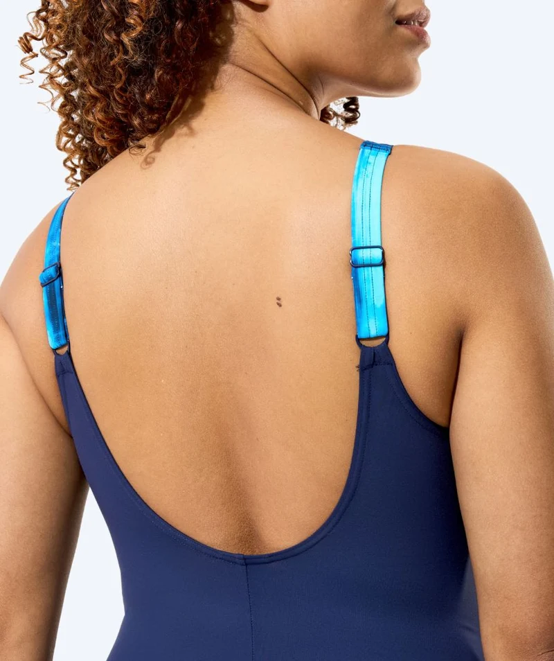 Speedo Badeanzug für Damen - Print Luna Lustre - Dunkelblau/Hellblau