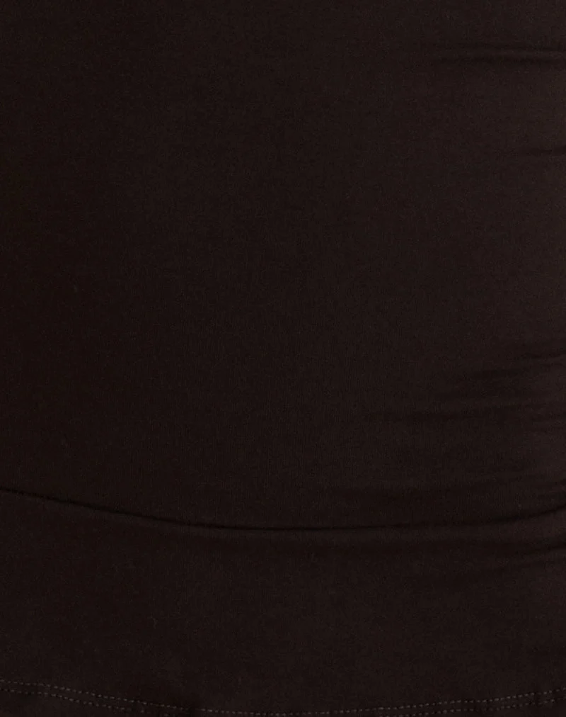 Suzetta Halter Minikleid in Schokoladenbraun