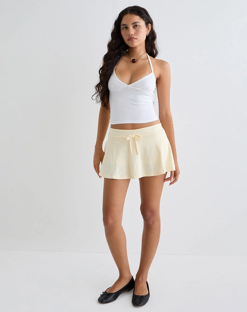 Saeko Micro Skort in Buttermilch