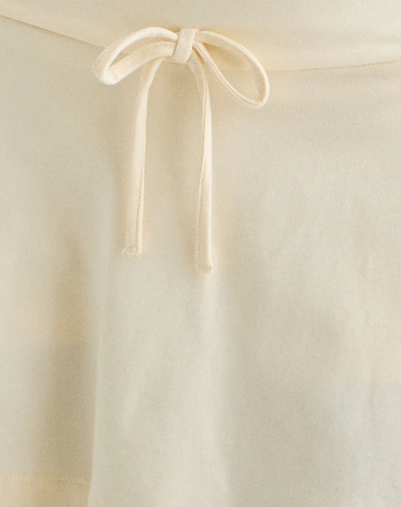 Saeko Micro Skort in Buttermilch