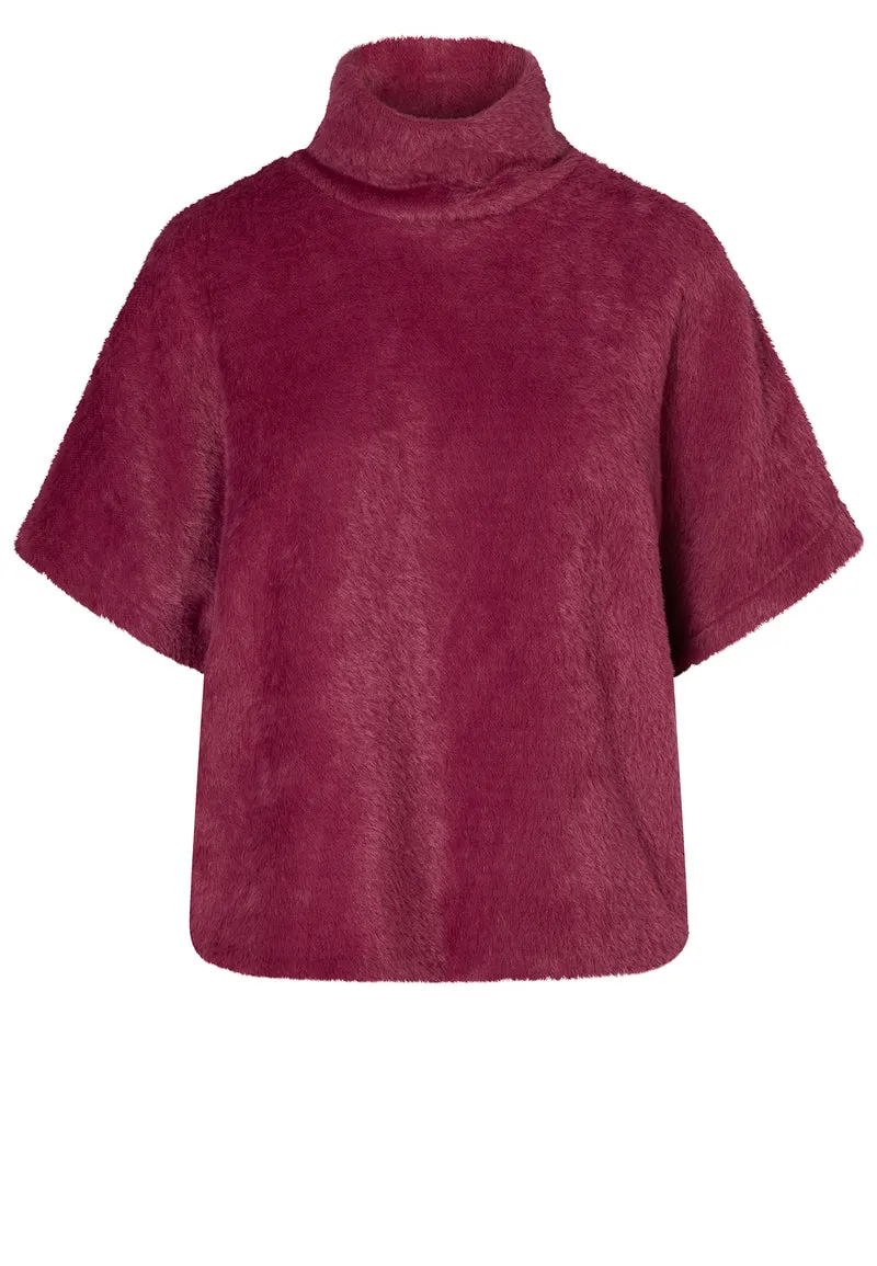 Plüsch-Kurzarm-Pullover Enirea