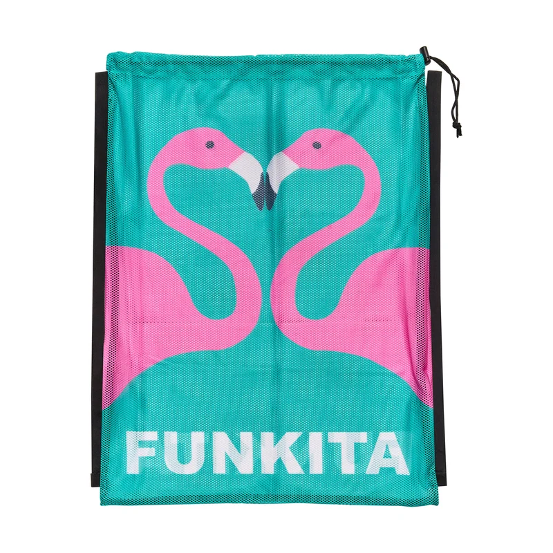 Funkita Mesh Gear Bag Go Flamingo