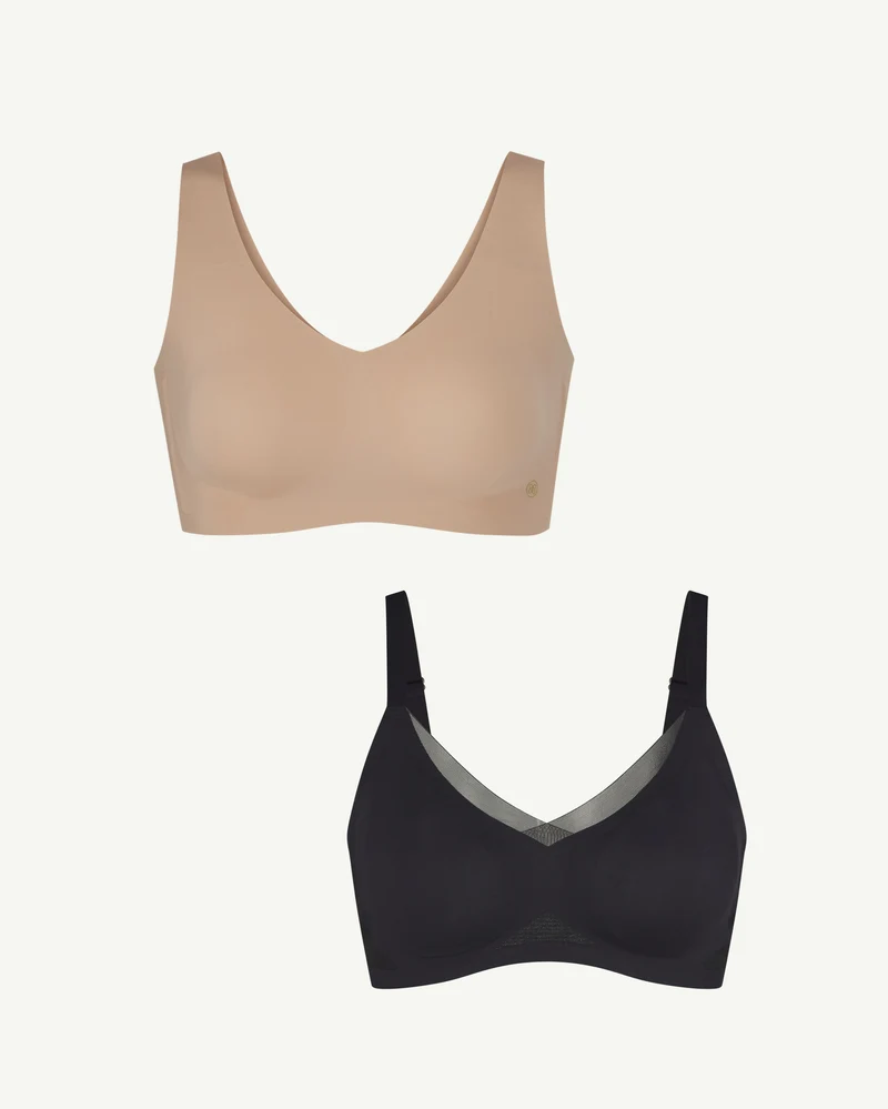 SoftForm Pullover Bra + CrossOver Bra Bundle
