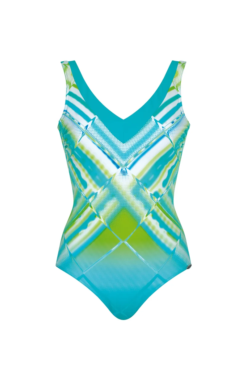 Radiant Lines Shape Swimsuit