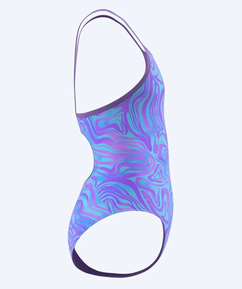 Speedo Badeanzug für Mädchen - Print Thinstrap - Lila/Hellblau