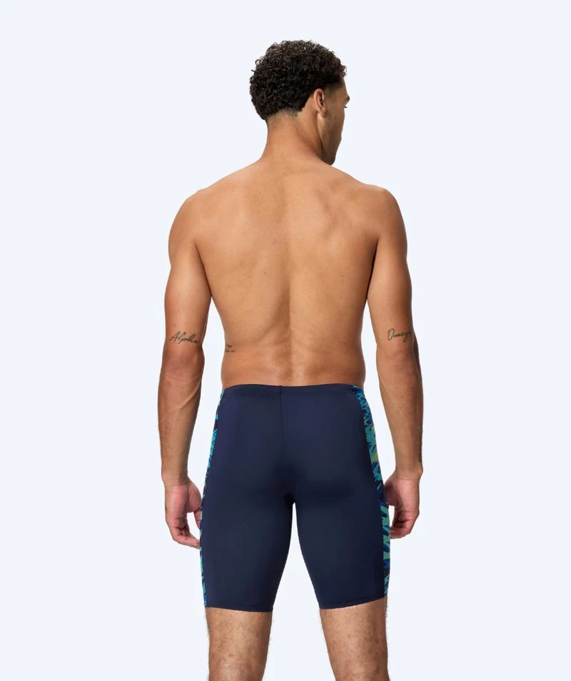 Speedo lange Badehose für Herren - Hyperboom Splice - Dunkelblau/Hellblau