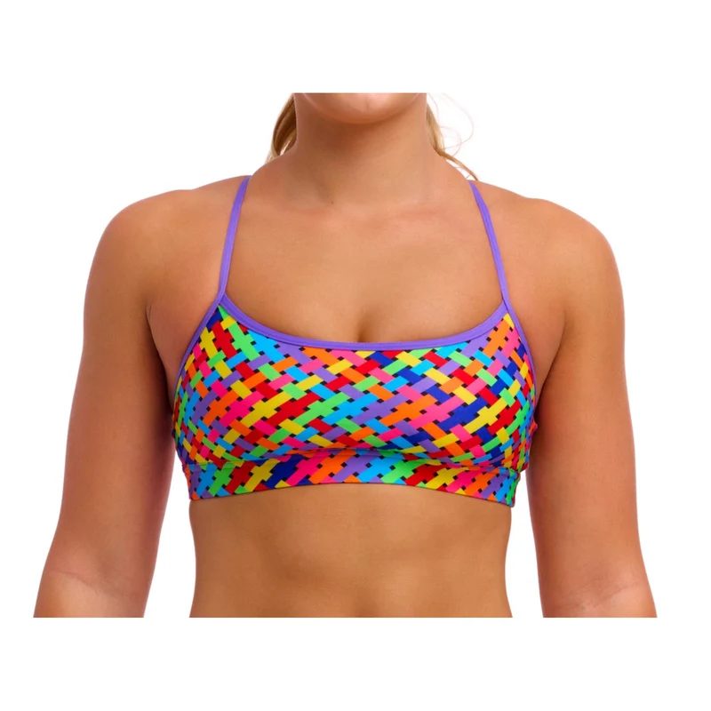 Funkita Damen Bikini Oberteil Crop Top Bread Basket