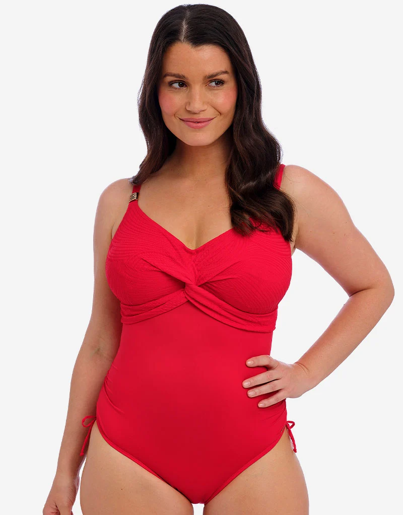 Fantasie Ottawa Twist Front Swimsuit Radiant Red