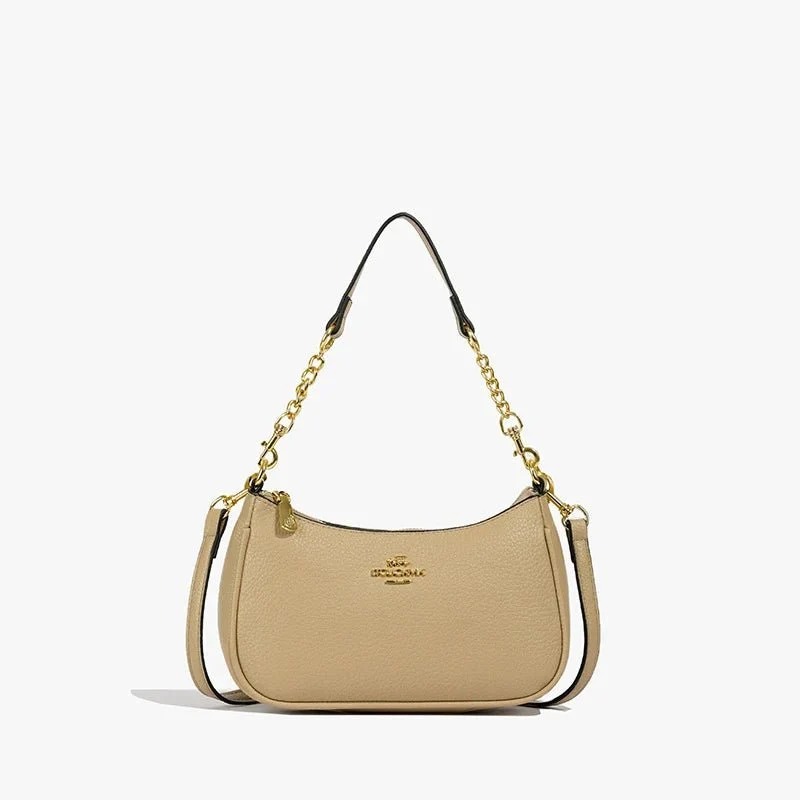 Damen-Umhängetasche – Multifunktionale Schultertasche aus PU-Leder mit klassischem geometrischem Muster