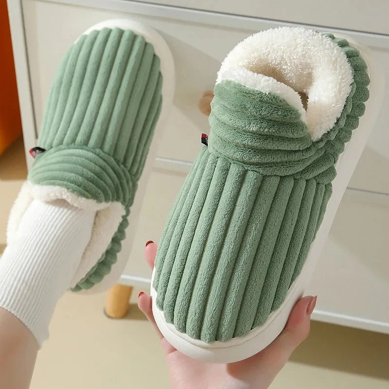 Litfun Neue flauschige Winterpantoffeln für Damen – Gemütliche Plüschpantoffeln mit weicher Sohle für optimalen Komfort in Innenräumen
