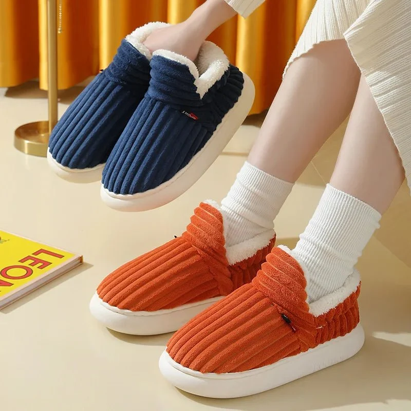 Litfun Neue flauschige Winterpantoffeln für Damen – Gemütliche Plüschpantoffeln mit weicher Sohle für optimalen Komfort in Innenräumen