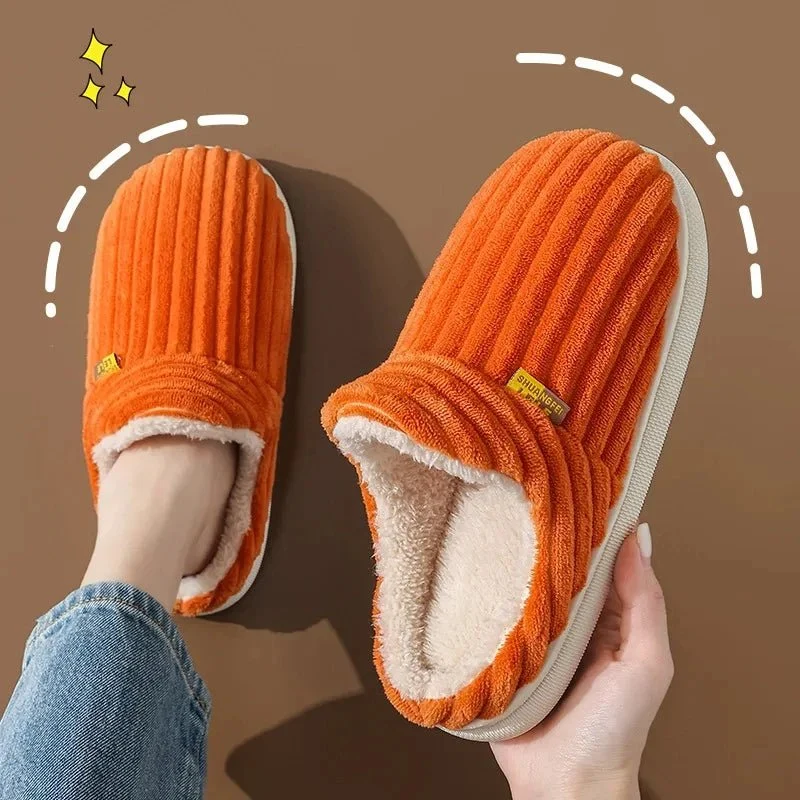 Litfun Neue flauschige Winterpantoffeln für Damen – Gemütliche Plüschpantoffeln mit weicher Sohle für optimalen Komfort in Innenräumen
