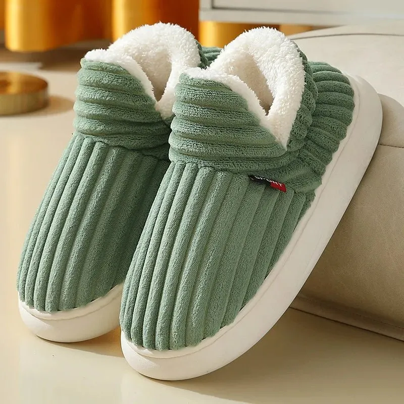 Litfun Neue flauschige Winterpantoffeln für Damen – Gemütliche Plüschpantoffeln mit weicher Sohle für optimalen Komfort in Innenräumen