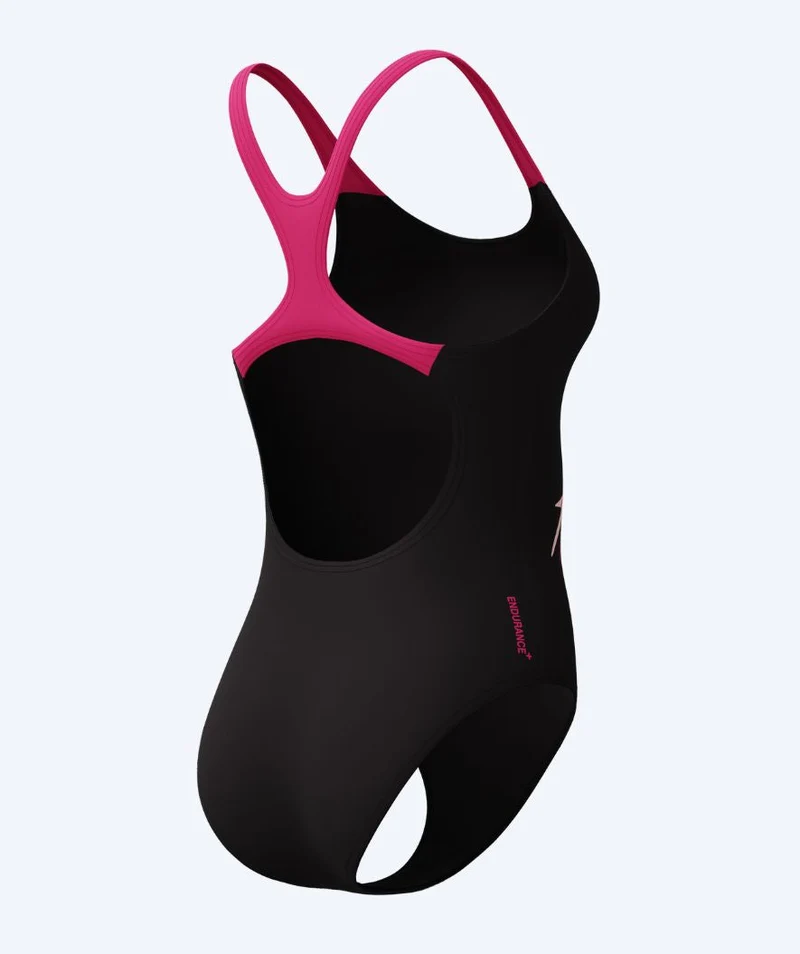 Speedo Badeanzug für Damen - Medley Logo Medalist - Schwarz/Rosa