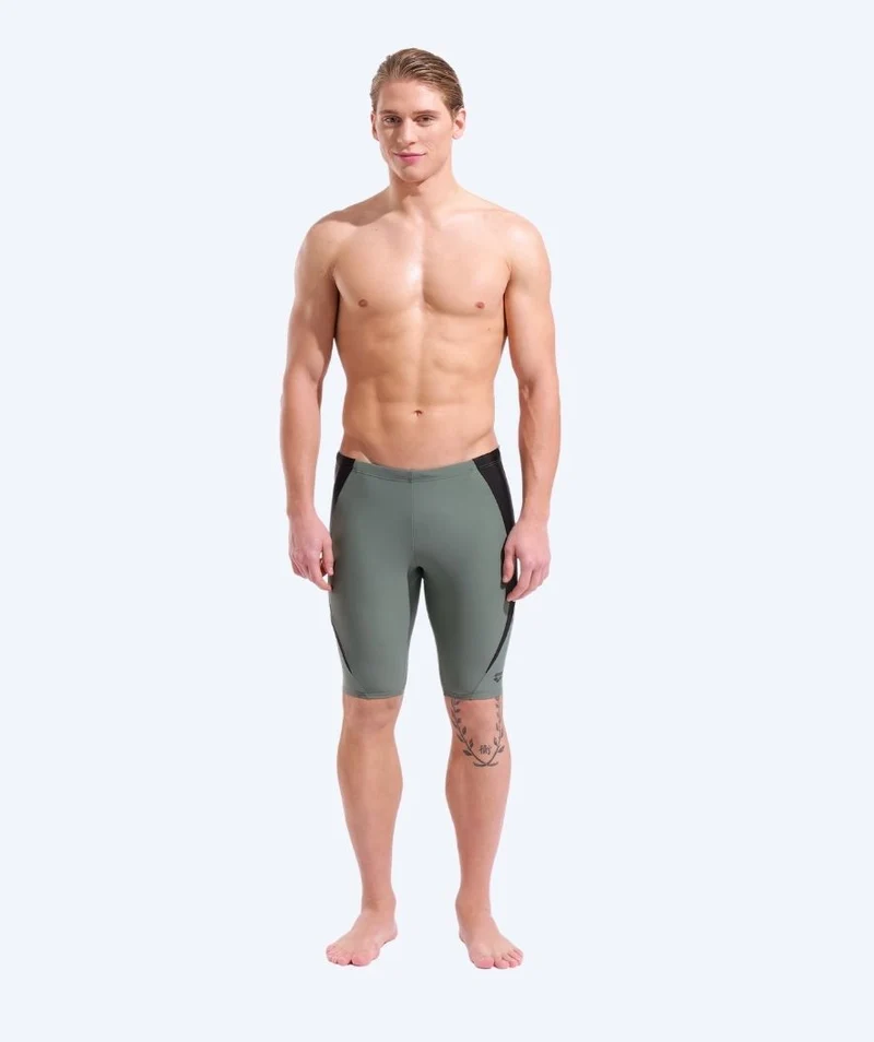 Arena lange Badehose für Herren - Kikko Panel - Grün/Schwarz