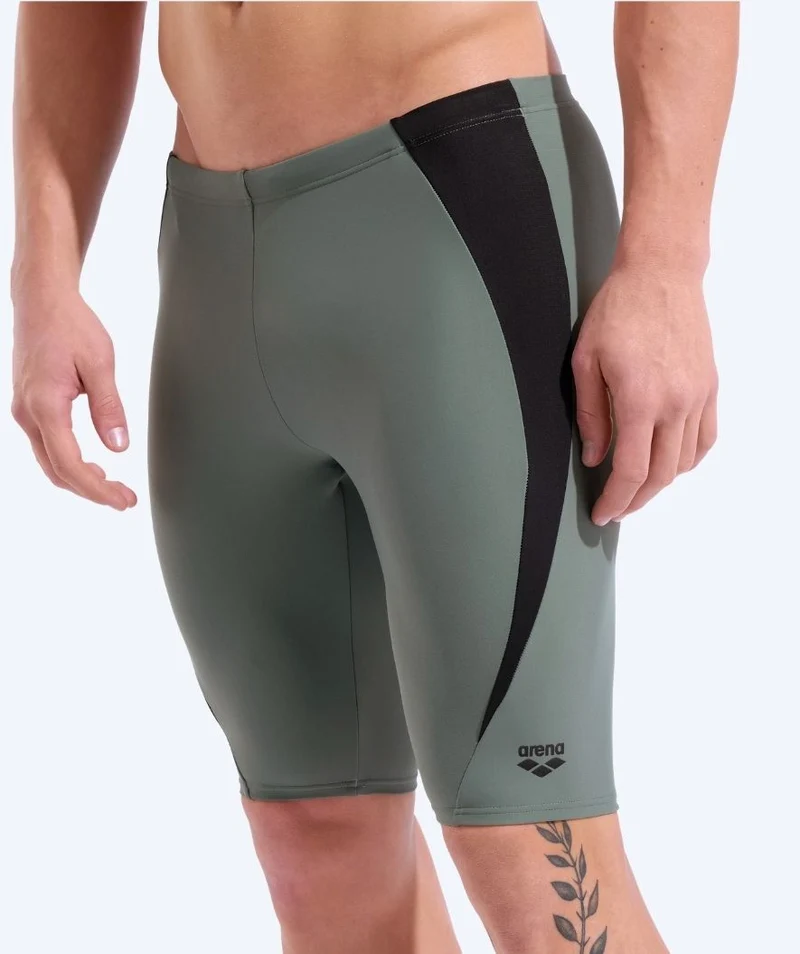 Arena lange Badehose für Herren - Kikko Panel - Grün/Schwarz