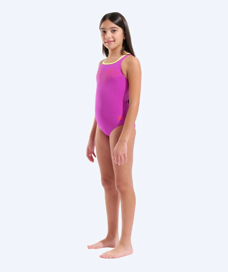 Arena Badeanzug für Mädchen - Bay Swim Pro Back - Rosa/Grün