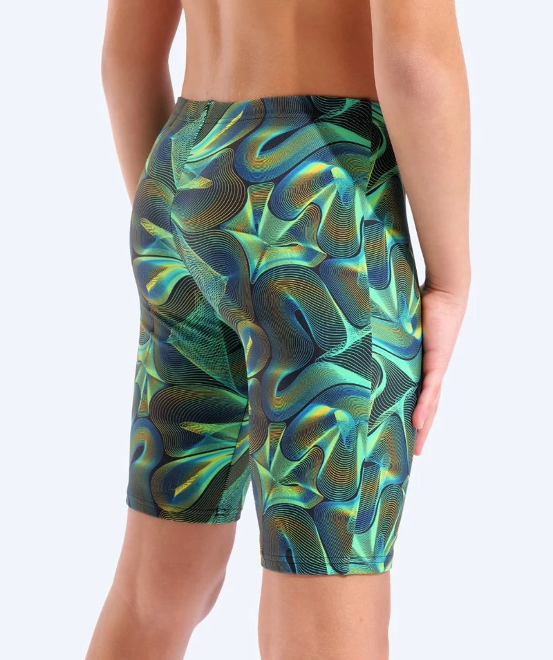 Arena lange Badehose für Jungen - Connection - Grün/Mehrfarbig