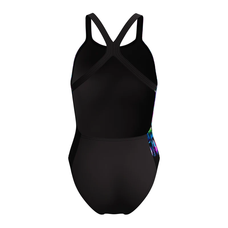 Speedo Damen Anzug Placement Print Powerback Glitchy Garden