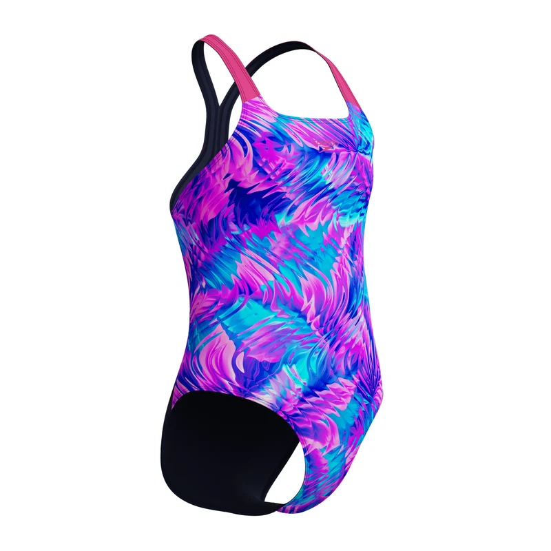 Speedo Mädchen Schwimmanzug Allover Powerback
