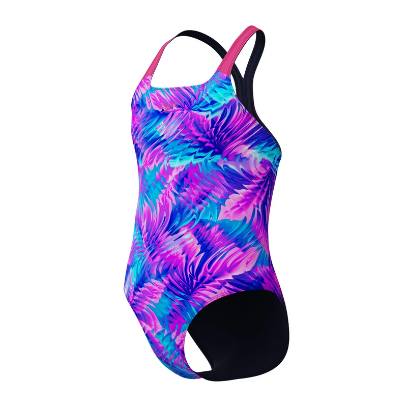 Speedo Mädchen Schwimmanzug Allover Powerback