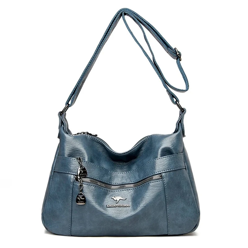 Luxuriöse Schulterhandtasche aus Leder für Damen – Designer-Umhängetasche