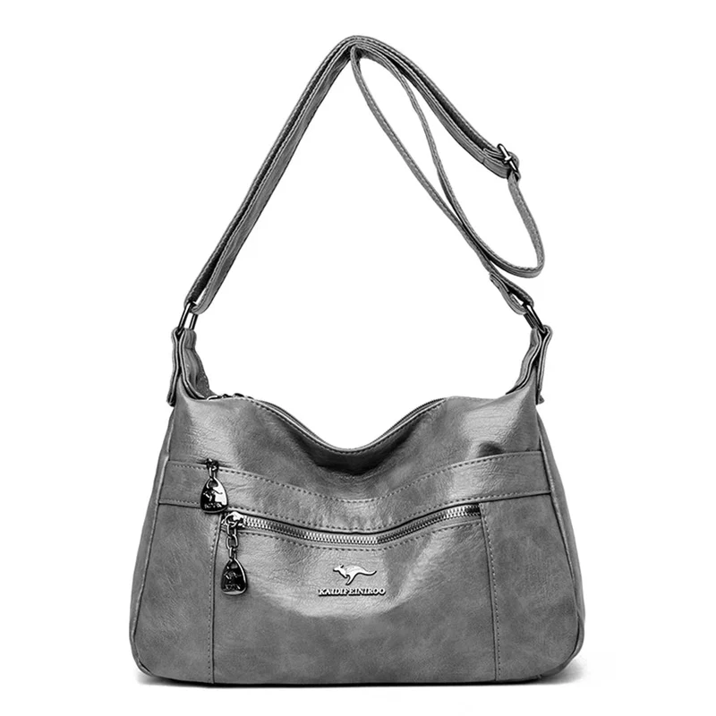 Luxuriöse Schulterhandtasche aus Leder für Damen – Designer-Umhängetasche
