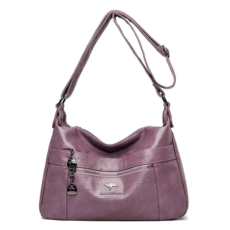 Luxuriöse Schulterhandtasche aus Leder für Damen – Designer-Umhängetasche