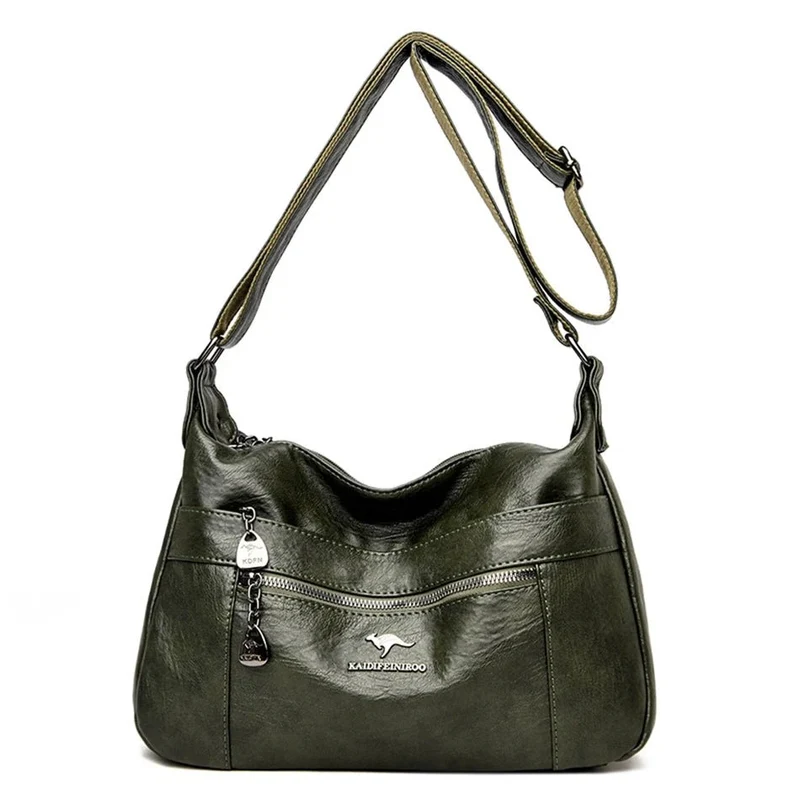 Luxuriöse Schulterhandtasche aus Leder für Damen – Designer-Umhängetasche