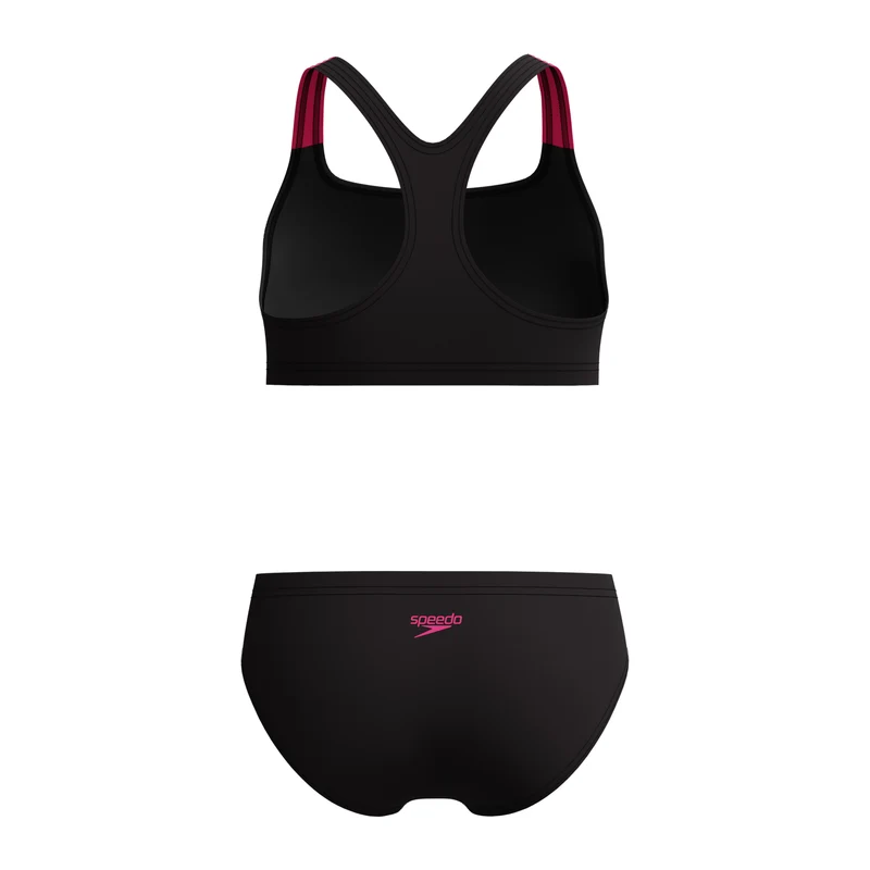 Speedo Girls Medley Bikini Racerback black - pink