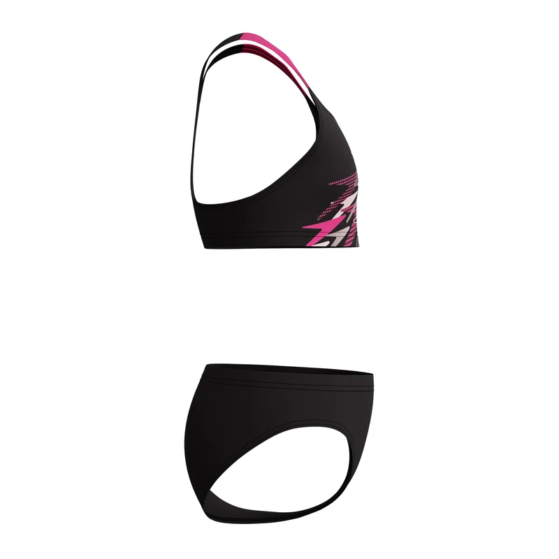 Speedo Girls Medley Bikini Racerback black - pink