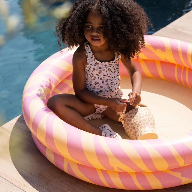 Kids Pool - Pink - Vibrant Stripes