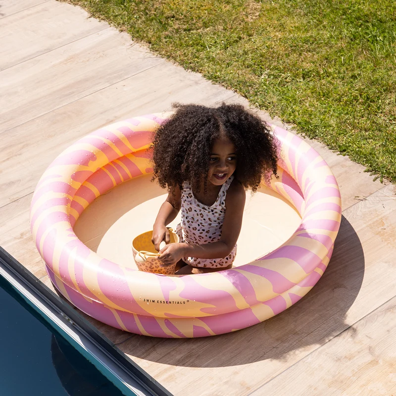 Kids Pool - Pink - Vibrant Stripes