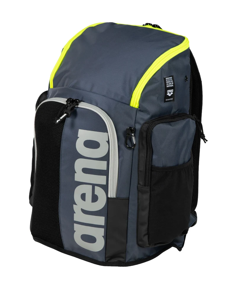 Arena Schwimm Sport Rucksack 45L Spiky III Navy-Neon-Yellow
