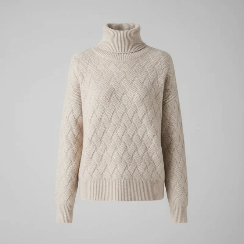 Winterlicher Kaschmirpullover in Oversize-Größe, langärmlig, Damengrößen S-3XL