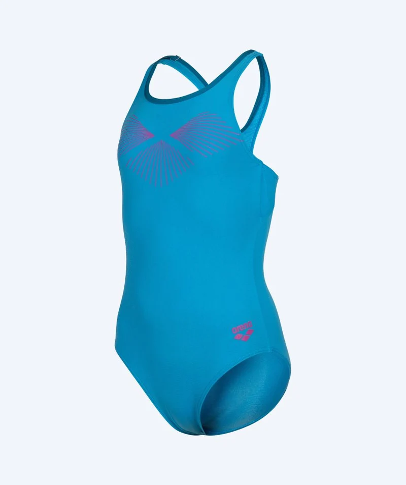 Arena Badeanzug für Mädchen - Bay Swim Pro Back - Hellblau/Rosa