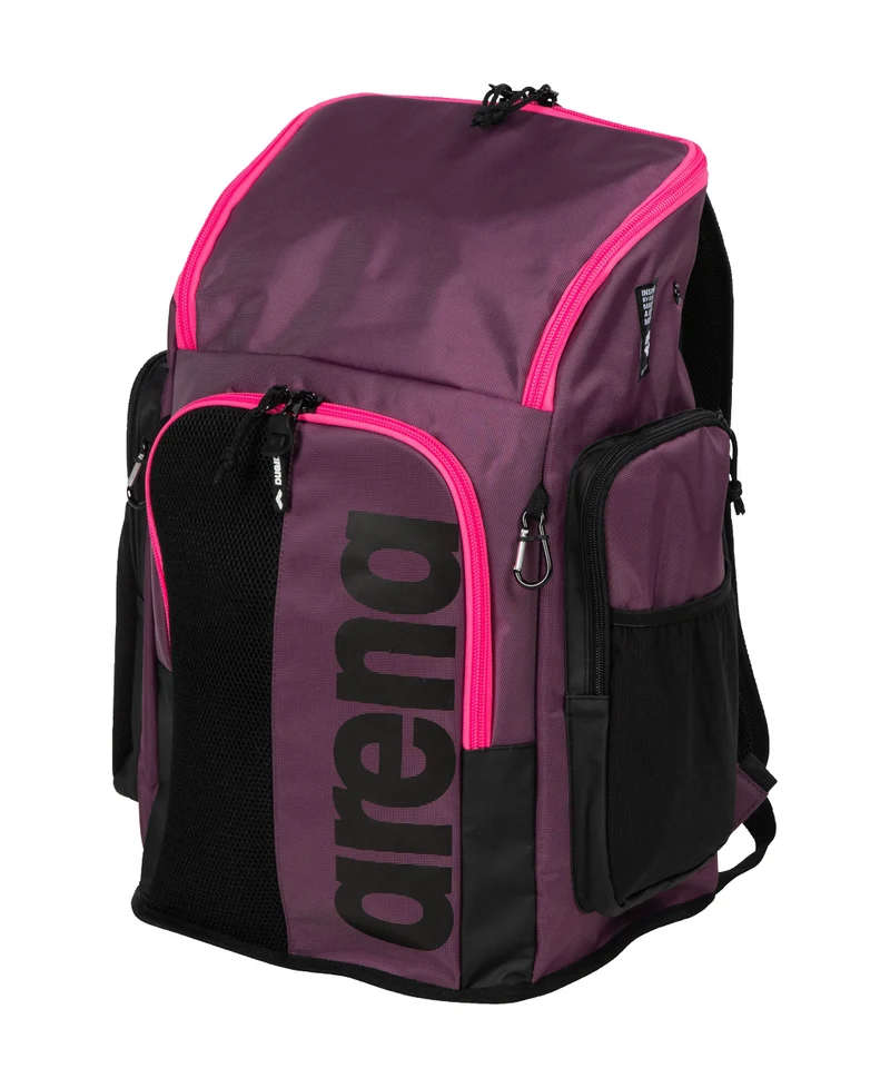 Arena Schwimm Sport Rucksack 45L Spiky III Plum-Neon-Pink