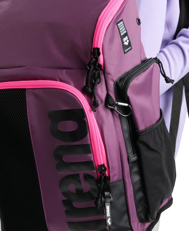 Arena Schwimm Sport Rucksack 45L Spiky III Plum-Neon-Pink