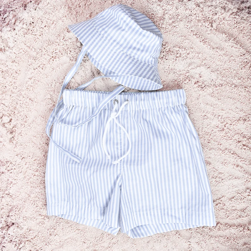 Sun Hat - Blue/White - Blue Stripes