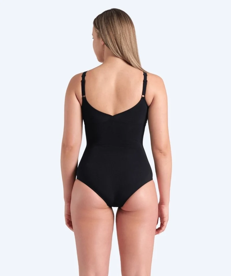 Arena Badeanzug mit Einlagen für Damen - Jewel - Schwarz/Weiß