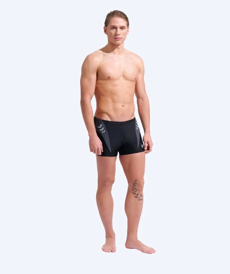 Arena Trunks für Herren - Step Logo - Schwarz/Grau